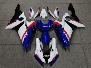 2017-2023 Yamaha YZF R6 Motorcycle Fairing - White Red Blue Black Canada