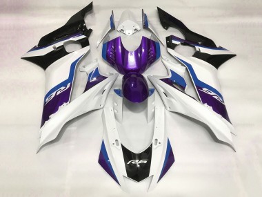 2017-2023 Yamaha YZF R6 Motorcycle Fairing - White Blue Purple Black Canada