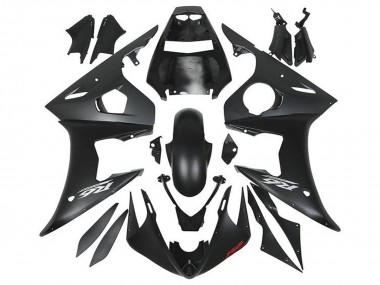 2005 Yamaha YZF R6 Motorcycle Fairings - Matte Black Silver Red Canada