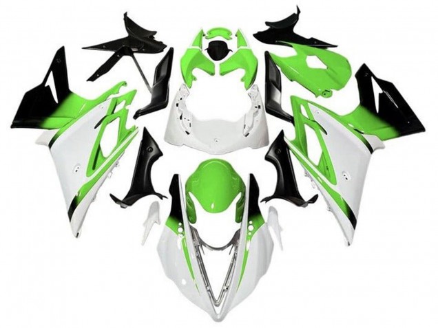 2013-2016 Triumph Daytona 675 Triple Motorcycle Fairings - White Green Glossy Black Canada