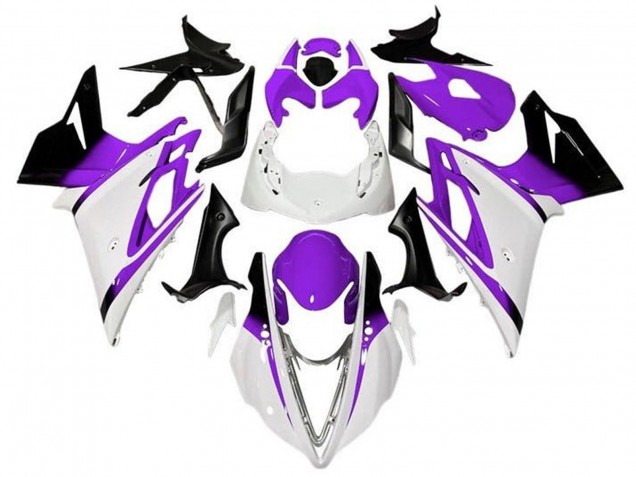 2013-2016 Triumph Daytona 675 Triple Motorcycle Fairings - White Purple Glossy Black Canada