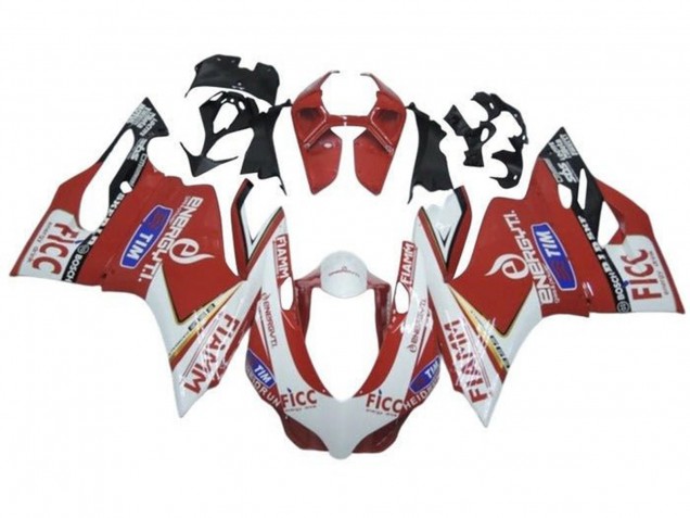 2013-2016 Triumph Daytona 675 Triple Motorcycle Fairings - White Red Fiamm Canada
