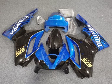 2006-2008 Triumph Daytona 675 Triple Motorcycle Fairings - Blue Glossy Black Racing Canada