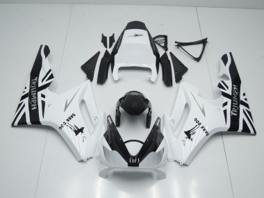 2006-2008 Triumph Daytona 675 Triple Motorcycle Fairings - White Glossy Black Dark Dog Canada