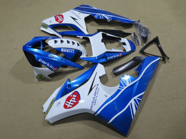 2006-2008 Triumph Daytona 675 Triple Motorcycle Fairings - White Blue Canada