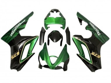 2009-2012 Triumph Daytona 675 Triple Motorcycle Fairings - Green Glossy Black Canada