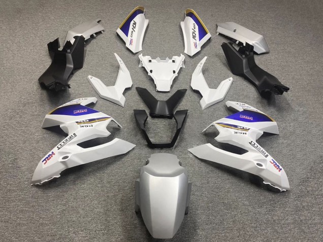 2022-2024 Honda ADV160 Motorcycle Fairings - White Blue HRC Canada