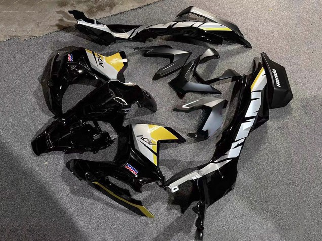 2022-2024 Honda ADV160 Motorcycle Fairings - Silver Yellow Glossy Black HRC Canada