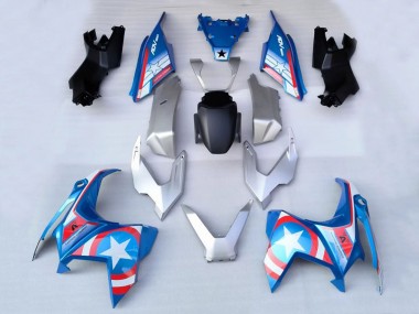 2022-2024 Honda ADV160 Motorcycle Fairings - Silver Blue Red White Star Canada