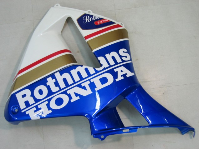 2005-2006 Honda CBR600RR Motorcycle Fairings - Blue White Yellow Rothmans Canada