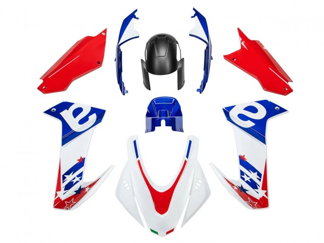 2020-2024 Aprilia RS660 Motorcycle Fairing - White Blue Red Canada