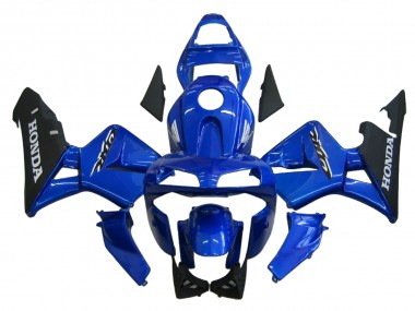 2003-2004 Honda CBR600RR Motorcycle Fairing - Blue Matte Black Canada
