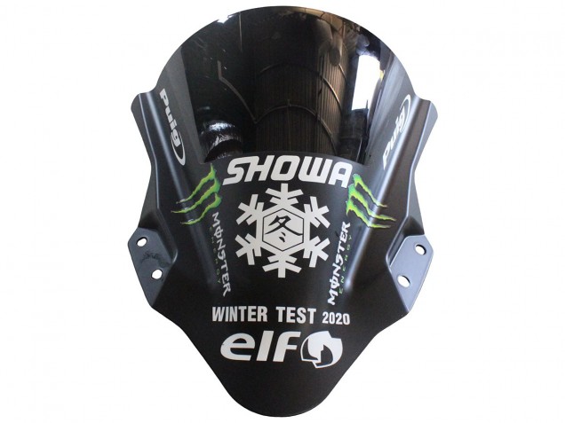 2018-2024 Kawasaki EX400 Motorcycle Fairings - Matte Black Green Monster Showr Snow Canada