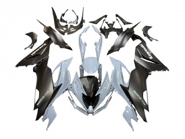 2019-2022 Kawasaki ZX6R Motorcycle Fairings - Grey Matte Black Canada