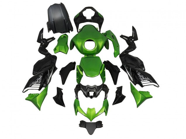2020-2024 Kawasaki Z900 Motorcycle Fairings - Green Black Canada