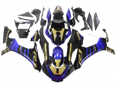 2015-2019 Yamaha YZF R1 Motorcycle Fairings - Blue Gold Black Canada