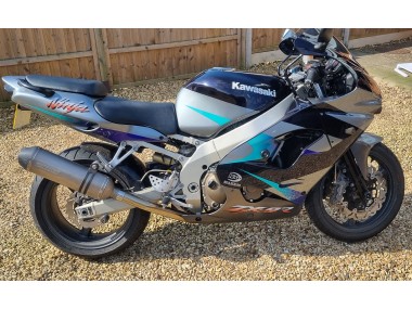 2002-2003 Kawasaki Ninja ZX9R Motorcycle Fairings - Blue Silver Canada