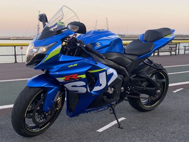 2009-2016 Suzuki GSXR 1000 Motorcycle Fairings - Blue Green White Canada