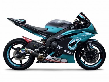 2008-2016 Yamaha YZF R6 Motorcycle Fairings - Light Green White Black Petronas Canada