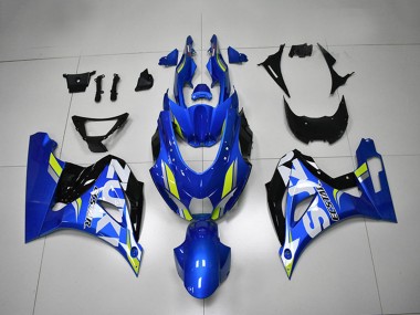 2017-2024 Suzuki GSXR 1000 Motorcycle Fairing - Blue White Green Canada