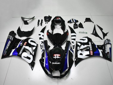 2017-2024 Suzuki GSXR 1000 Motorcycle Fairings - Black White Blue Motul Canada