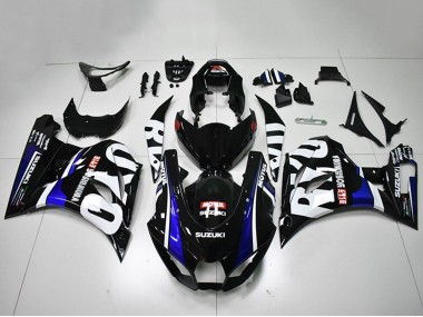 2017-2024 Suzuki GSXR 1000 Motorcycle Fairings - Black White Blue Motul Canada