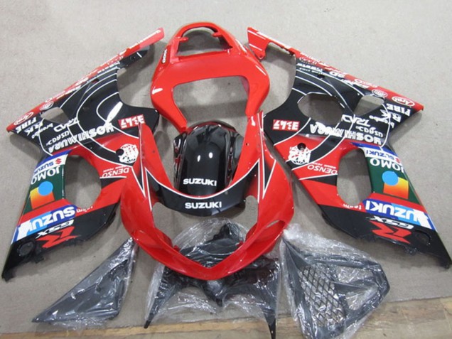 2000-2002 Suzuki GSXR 1000 Motorcycle Fairings - Red Black Blue DENSO Canada