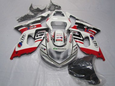 2000-2002 Suzuki GSXR 1000 Motorcycle Fairings - White Red Black Rizoma Playboy Canada