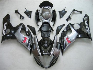 2005-2006 Suzuki GSXR 1000 Motorcycle Fairing Kits - Glossy Black Silver Red Canada