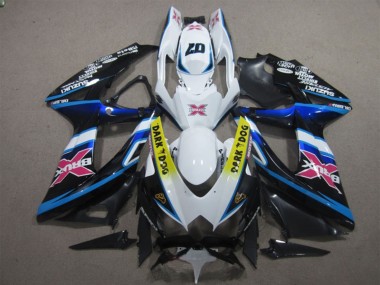 2008-2010 Suzuki GSXR 600 Motorcycle Fairings - White Blue Black Yellow Dark Dog Pink X Canada
