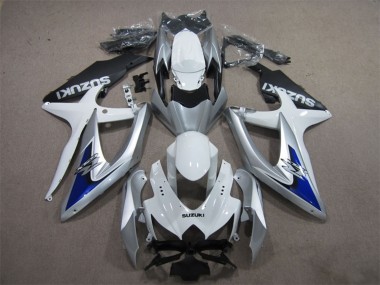 2008-2010 Suzuki GSXR 600 Motorcycle Fairings - Silver White Blue Black Canada