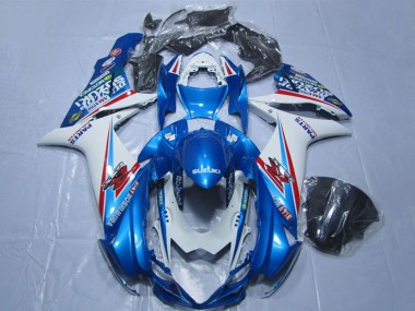 2011-2024 Suzuki GSXR 600 Motorcycle Fairings - Blue White Canada