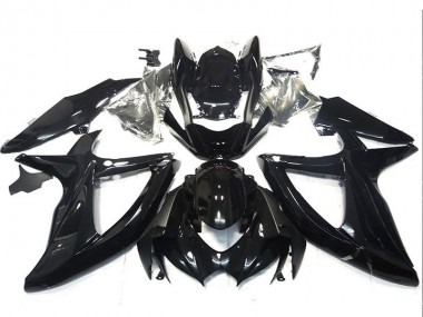 2008-2010 Suzuki GSXR 750 Motorcycle Fairings - Glossy Black Canada