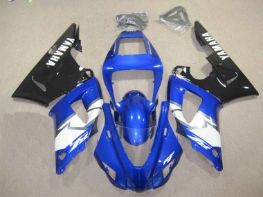 1998-1999 Yamaha YZF R1 Motorcycle Fairings - Blue White Glossy Black Canada