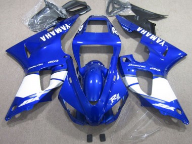 2002-2003 Yamaha YZF R1 Motorcycle Fairings - Blue White Canada