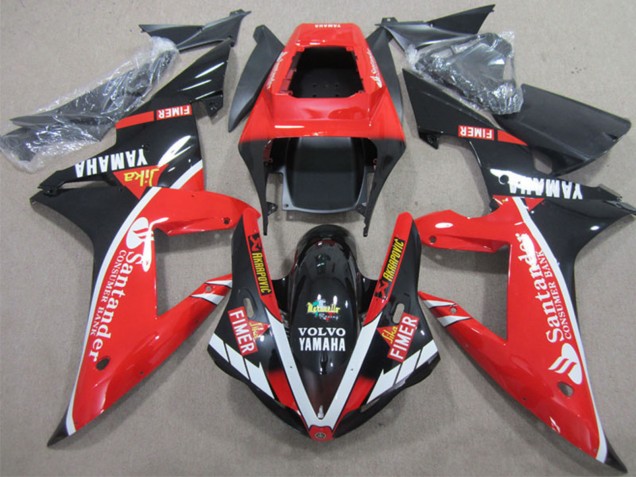 2002-2003 Yamaha YZF R1 Motorcycle Fairings - Red White Black Fimer Santander Canada