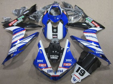 2004-2006 Yamaha YZF R1 Motorcycle Fairings - White Blue Black Red Volvo Sterilgarda 19 Canada
