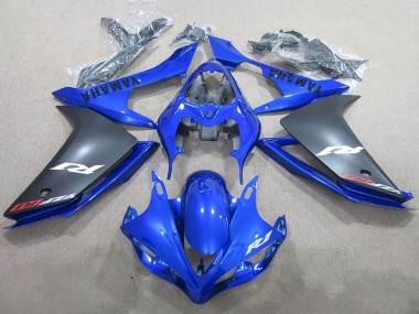 2007-2008 Yamaha YZF R1 Motorcycle Fairings - Blue Matte Black Canada