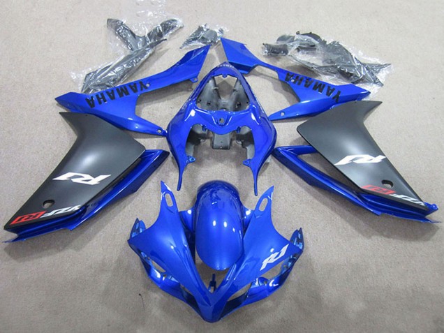 2007-2008 Yamaha YZF R1 Motorcycle Fairings - Blue Matte Black Canada