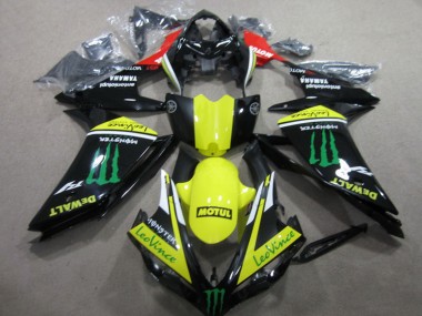 2007-2008 Yamaha YZF R1 Motorcycle Fairings - Red Yellow Black Green Monster Motul Leovince Canada