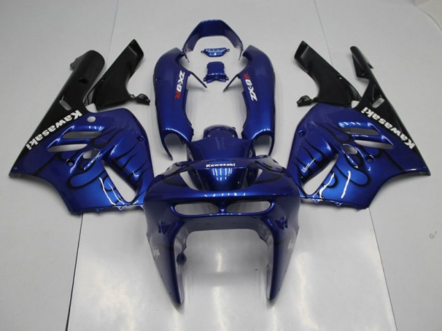 1994-1997 Blue Black Flame Kawasaki Ninja ZX9R Motorcycle Fairings Canada 1994-1997 Blue Black Flame Kawasaki Ninja ZX9R Motorcycle Fairings Canada