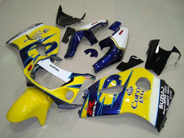 1996-2000 Yellow Corona Suzuki GSXR 600 Motorcycle Fairings Canada 1996-2000 Yellow Corona Suzuki GSXR 600 Motorcycle Fairings Canada