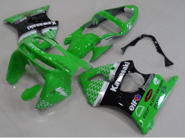 1998-1999 Green Black Kawasaki Ninja ZX6R Motorcycle Fairings Canada