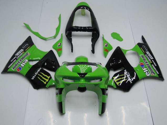 1998-1999 Green Monster Kawasaki Ninja ZX6R Motorcycle Fairings Canada 1998-1999 Green Monster Kawasaki Ninja ZX6R Motorcycle Fairings Canada
