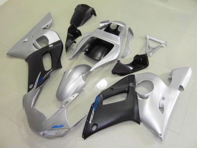 1998-2002 Black Silver Yamaha YZF R6 Motorcycle Fairings Canada 1998-2002 Black Silver Yamaha YZF R6 Motorcycle Fairings Canada