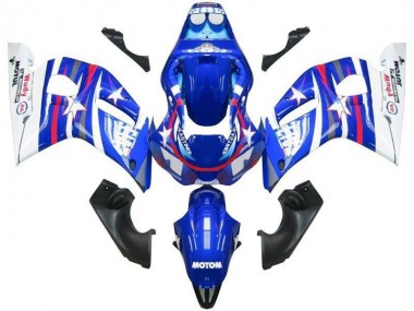 1998-2002 Blue White Star Fiat Yamaha YZF R6 Motorcycle Fairings Canada