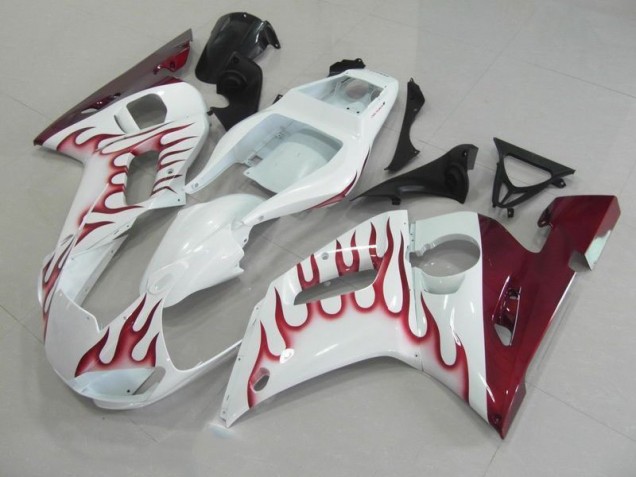 1998-2002 Red Flame Yamaha YZF R6 Motorcycle Fairings Canada 1998-2002 Red Flame Yamaha YZF R6 Motorcycle Fairings Canada