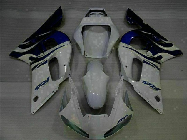 1998-2002 White Blue Yamaha YZF R6 Motorcycle Fairings Canada 1998-2002 White Blue Yamaha YZF R6 Motorcycle Fairings Canada