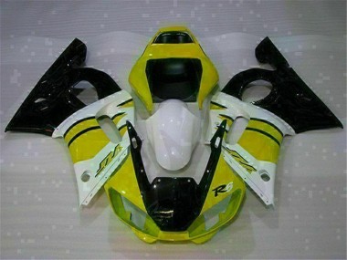1998-2002 Yellow White Yamaha YZF R6 Motorcycle Fairings Canada