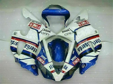 2000-2001 Blue White Yamaha YZF R1 Full Fairing Kit Canada